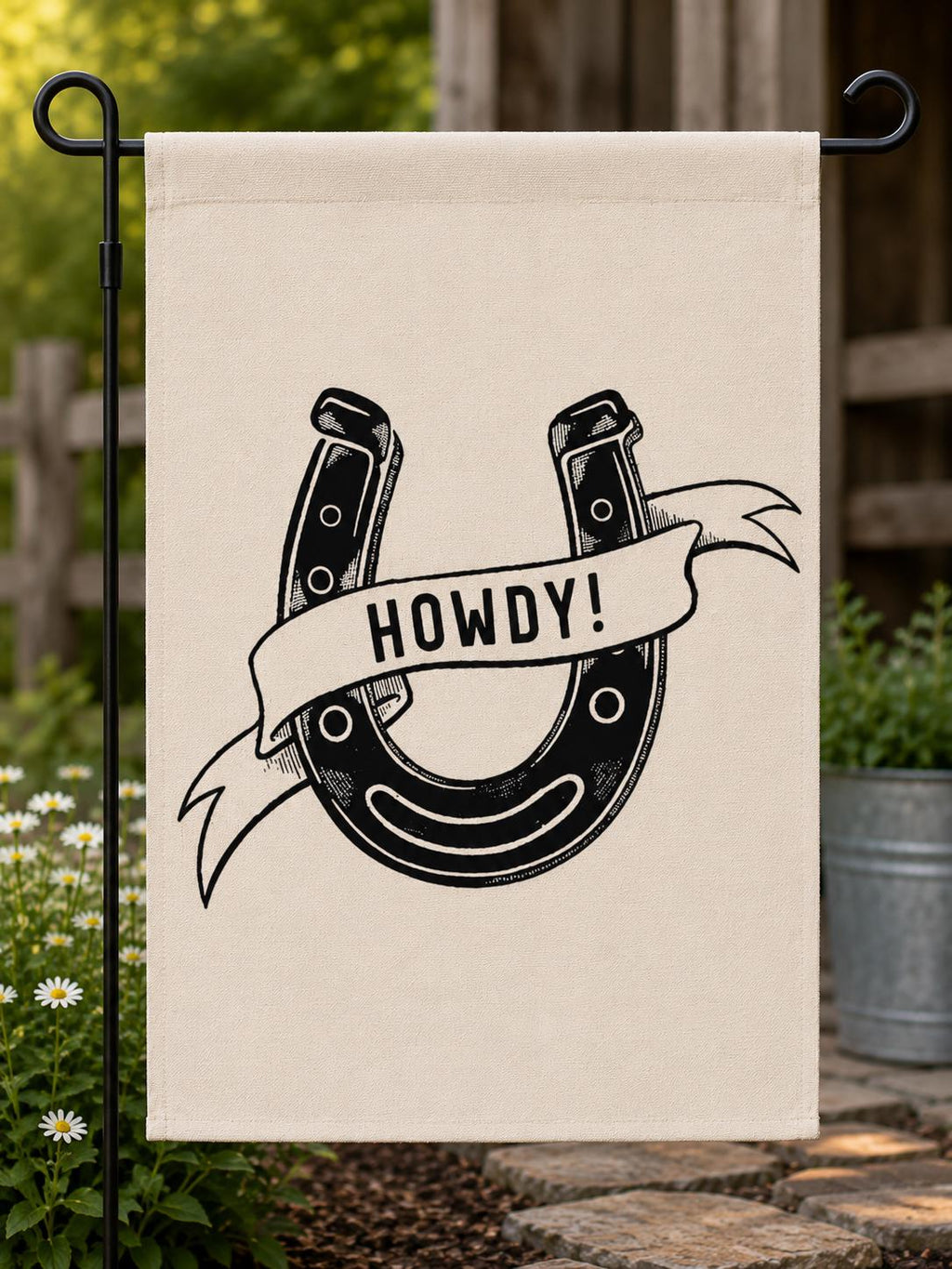 Personalized Garden Flag with Livestock Brand | Custom Ranch Logo Yard Flag | Farmhouse Outdoor Decor