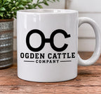 Custom Ranch Logo Coffee Mug | Livestock Brand Mug | Personalized Cattle Ranch Cup | Farm Logo Mug | Western Coffee Cup