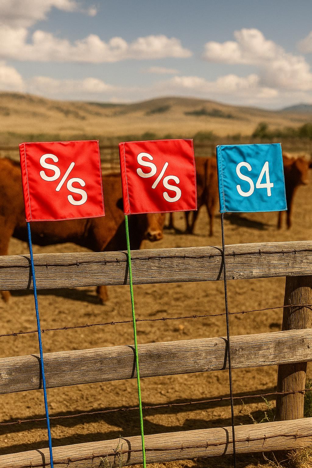 Livestock Whip Flags for Ranching & Livestock Sorting