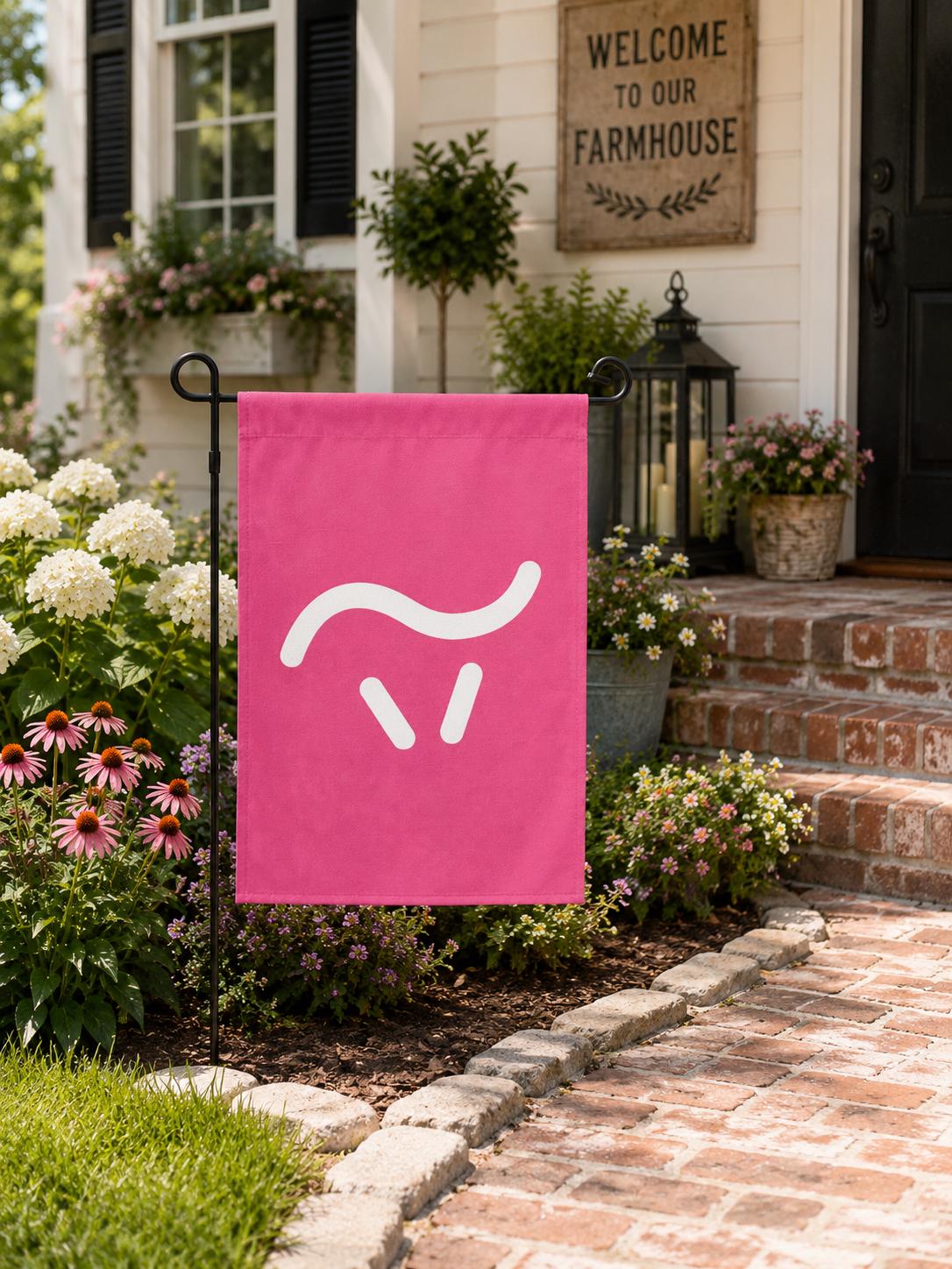 Personalized Garden Flag with Livestock Brand | Custom Ranch Logo Yard Flag | Farmhouse Outdoor Decor