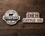 Custom Woven Patch | Ranch Logo Patch | Livestock Brand Patch | Custom Hat Patch | Bulk Patches