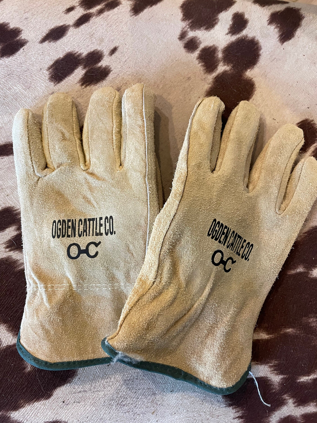 Custom Branded Leather Work Gloves, Ranch Gloves