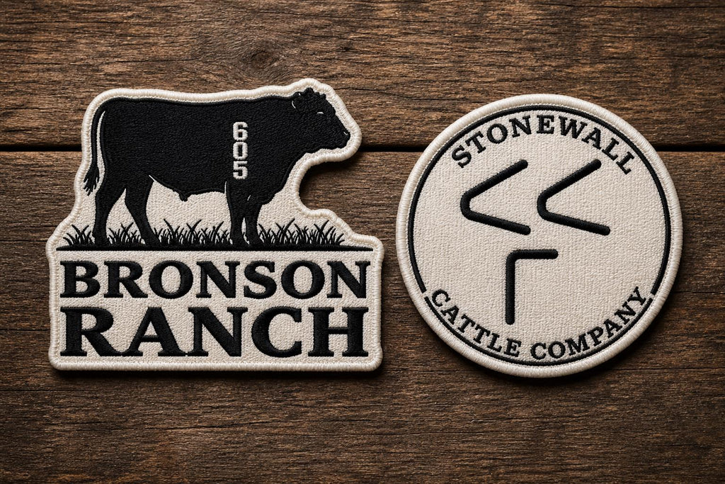 Custom Hat Patches/Ranch Logo Patch/Livestock Brand Patch/Custom Woven Patch?Western Hat Patch/Personalized Ranch Patch
