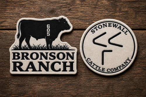Custom Hat Patches/Ranch Logo Patch/Livestock Brand Patch/Custom Woven Patch?Western Hat Patch/Personalized Ranch Patch