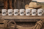Custom Ranch Logo Coffee Mug | Livestock Brand Mug | Personalized Cattle Ranch Cup | Farm Logo Mug | Western Coffee Cup