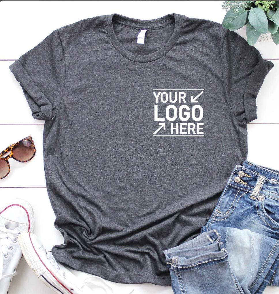 Custom Logo T-Shirts, Personalized Brand or Team Design