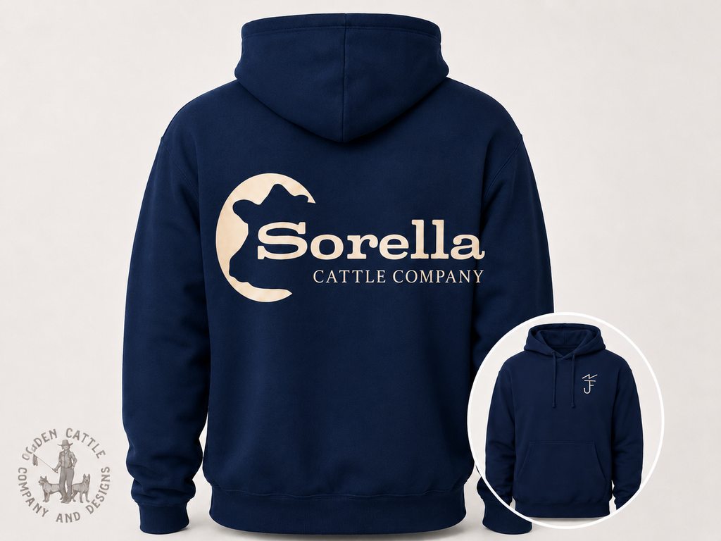 Hoodie, Business Brand Sweatshirt, Front & Back Design (Custom)