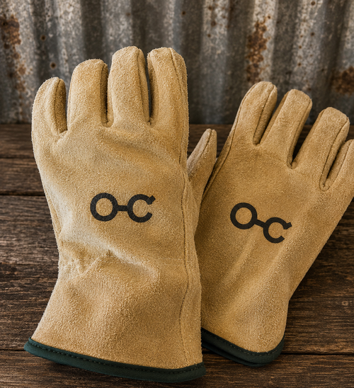 Custom Branded Leather Work Gloves, Ranch Gloves