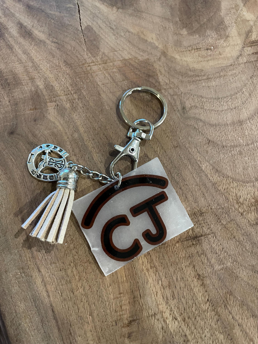 Custom Ranch Keychain/ Livestock Brand Keychain/ Ranch Logo Key Ring/ Farm Logo Gift/ Cattle Brand Keycahin