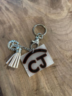 Custom Ranch Keychain/ Livestock Brand Keychain/ Ranch Logo Key Ring/ Farm Logo Gift/ Cattle Brand Keycahin