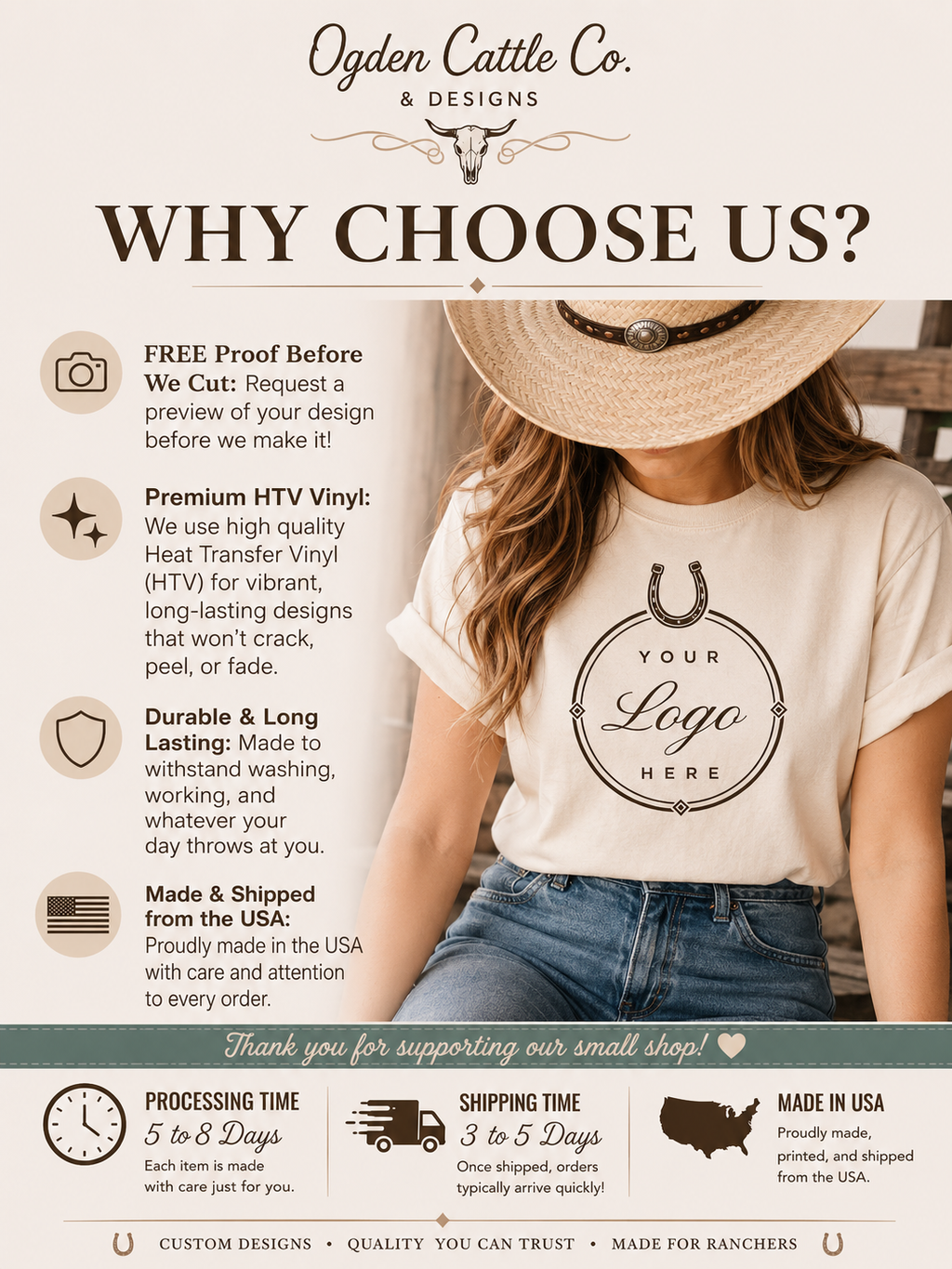 Personalized Ranch & Business  T-Shirts