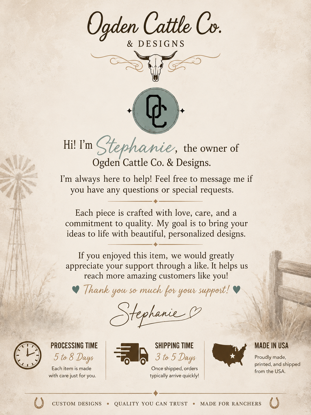 Personalized Ranch & Business  T-Shirts