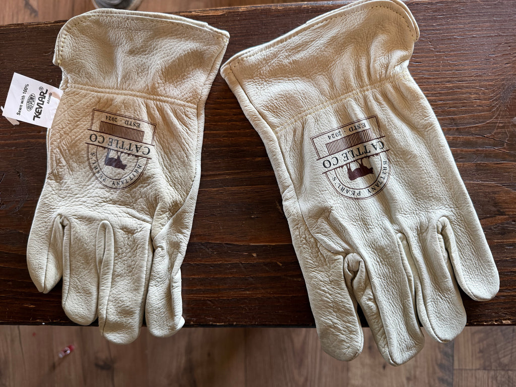 Custom Branded Leather Work Gloves, Ranch Gloves