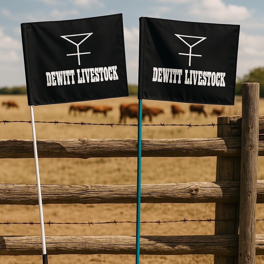 Livestock Whip Flags for Ranching & Livestock Sorting
