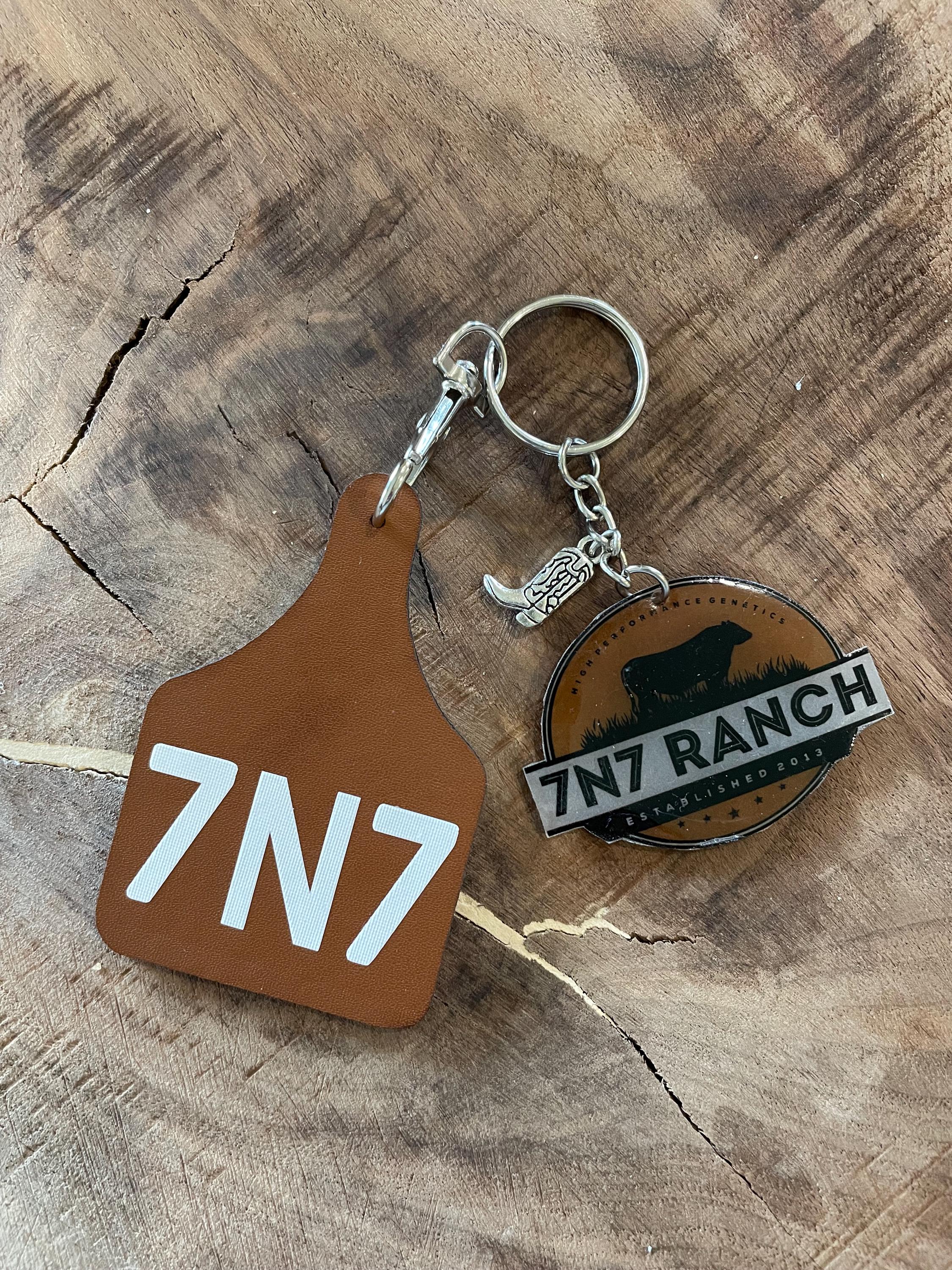 Custom Ranch Keychain/ Livestock Brand Keychain/ Ranch Logo Key Ring/ Farm Logo Gift/ Cattle Brand Keycahin