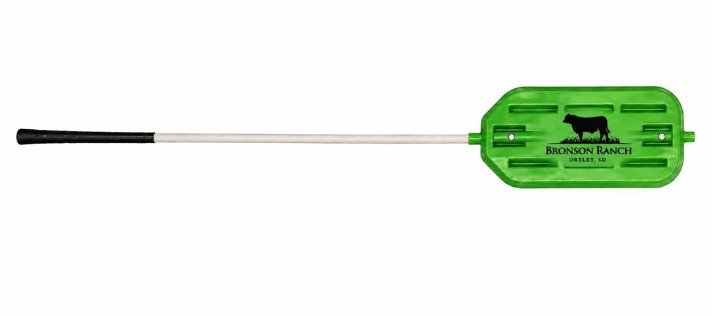 Custom Rattle Paddle with Poker Tip | Livestock Sorting Tool, Ranch Brand Addition