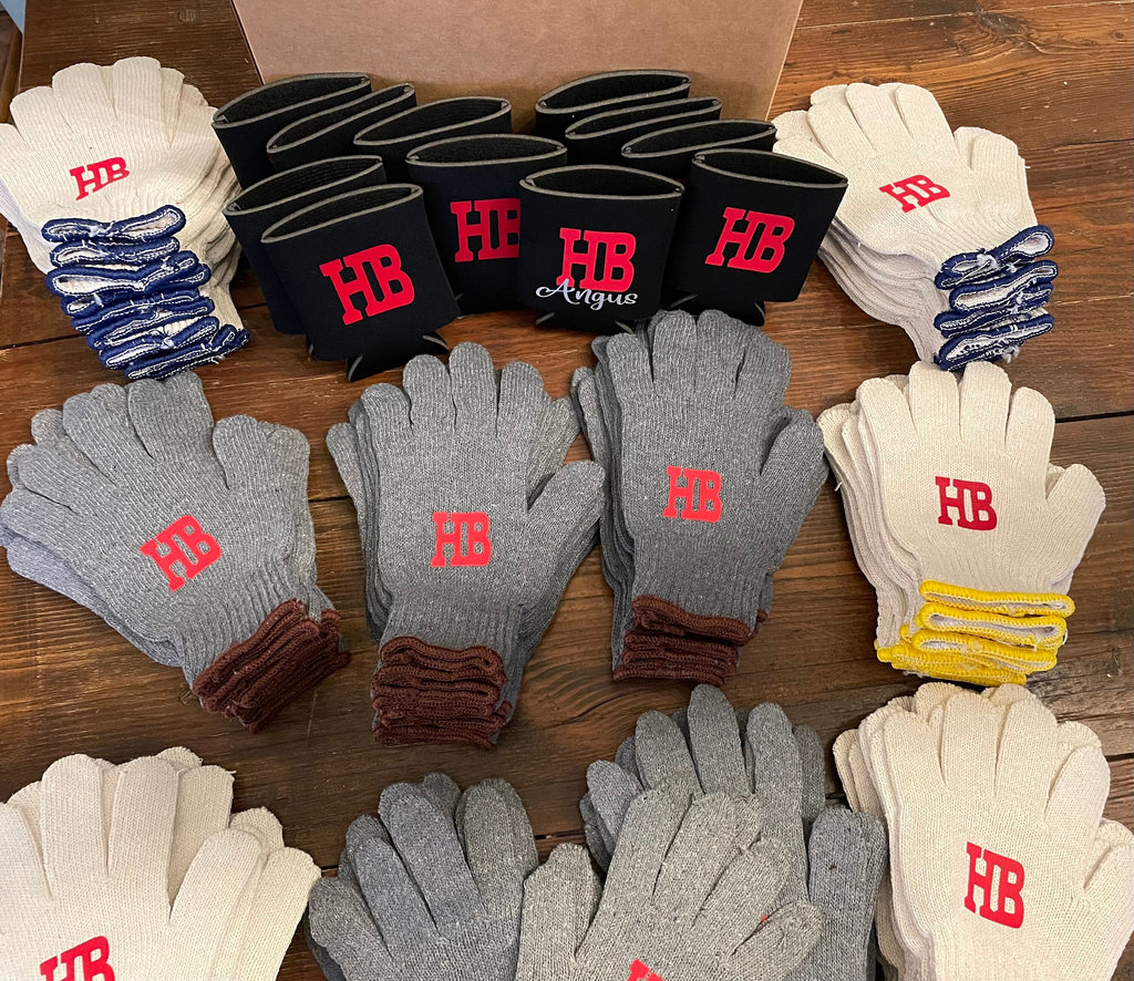 Bulk order customizable ranch gloves, farm, business, construction gloves