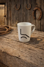 Custom Ranch Logo Coffee Mug | Livestock Brand Mug | Personalized Cattle Ranch Cup | Farm Logo Mug | Western Coffee Cup