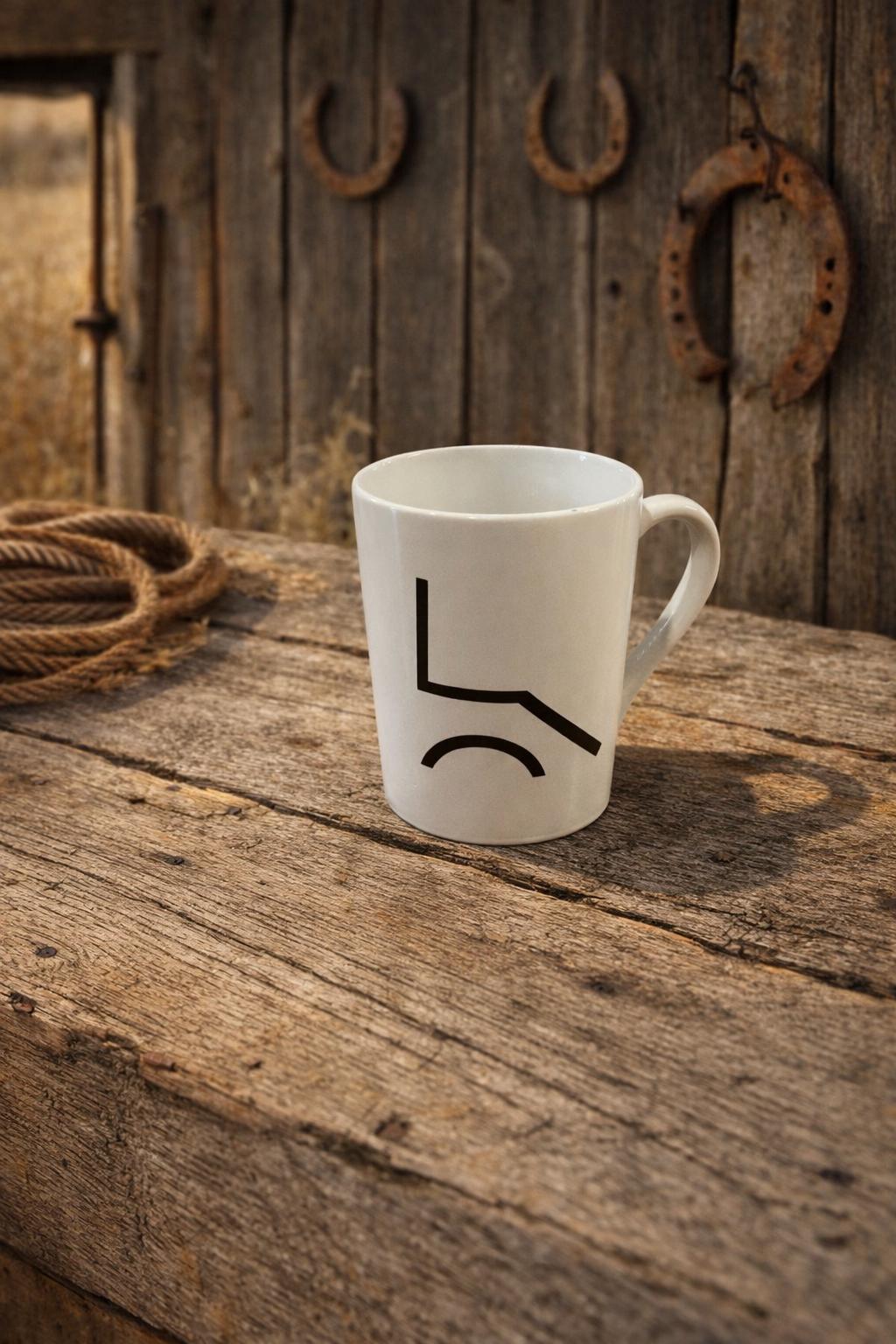 Custom Ranch Logo Coffee Mug | Livestock Brand Mug | Personalized Cattle Ranch Cup | Farm Logo Mug | Western Coffee Cup