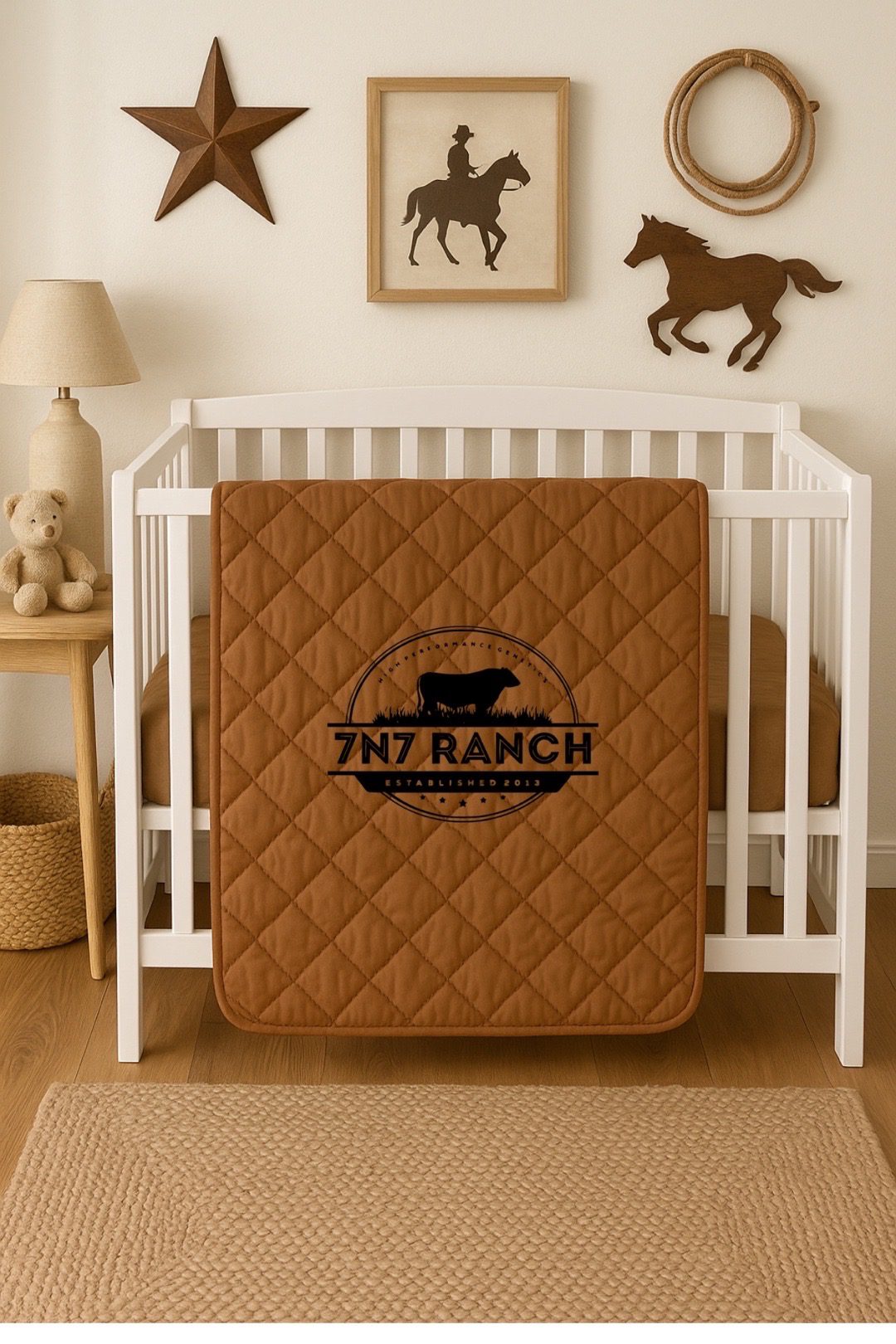 Custom Western Baby Blanket – Personalized Ranch & Livestock Brand Blanket - Image 3